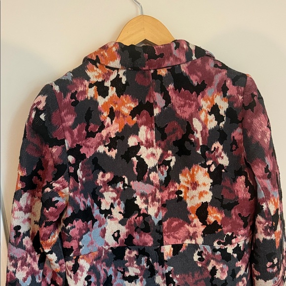 Chico's Multicolor Abstract Floral Jacket Duster size 4-6 - Picture 5 of 6